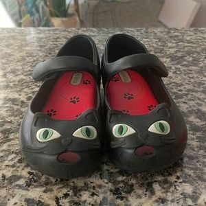 Mini Melissa Black Cat Mary Janes